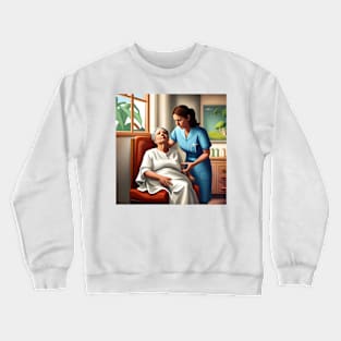 Nurses Caring Crewneck Sweatshirt